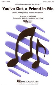 You've Got a Friend in Me SATB choral sheet music cover Thumbnail